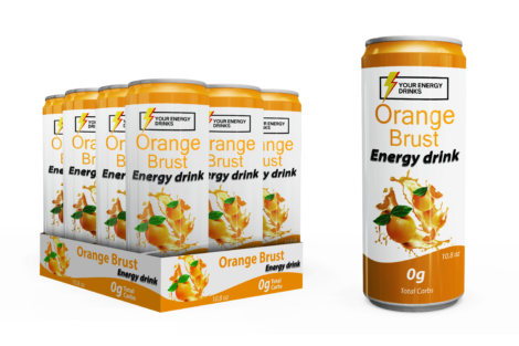 Orange Brust Energy Drinks (Pack of 12)