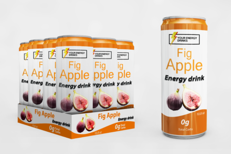 Fig Apple Energy Drinks (Pack of 12)