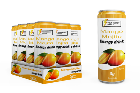 Mango Mojito Energy Drinks (Pack Of 16)