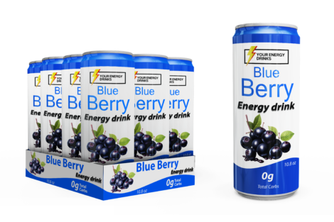 Blue Berry Energy Drinks (Pak of 12)