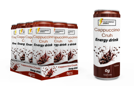 Cappuccino Cruh Energy Drinks (pack of 16)