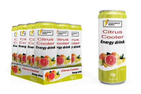 Citrus Cooler Energy Drinks (Pack Of 16)