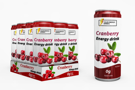 Energy Drinks Cranberry (Pack of 6)