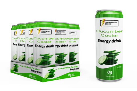 Cucumber Cooler Energy Drinks (pack of 16)