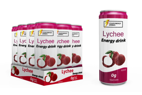 Lychee Energy Drink (Pack of 12)