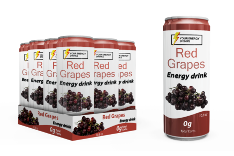 Red Grapes Energy Drinks (Pack of 12)