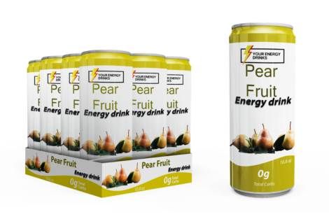 Pear Fruit Energy Drinks (Pack of 12)