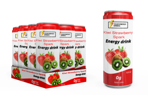 Kiwi Strawberry Spark Energy Drinks (pack of 16)